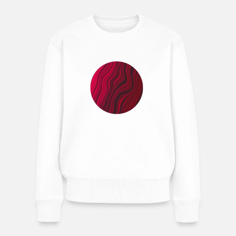 Red Planet - Frauen Premium Bio Pullover - Weiß