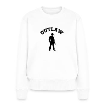 Cow-boy hors-la-loi - Pull Premium bio Femme - blanc - Devant - Julia (174cm)