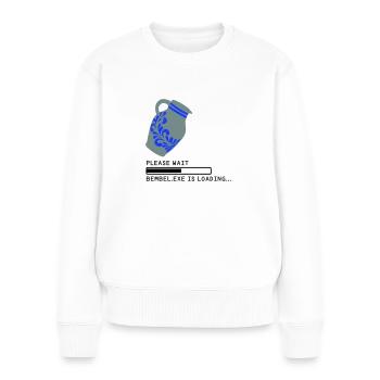 Bembel EXE Loading - Frauen Premium Bio Pullover - Weiß - Vorne - Julia (174cm)