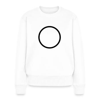 kreis - Frauen Premium Bio Pullover - Weiß - Vorne - Julia (174cm)