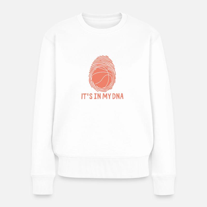 Basketball c'est dans mon ADN Basketballer - Pull Premium bio Femme - blanc