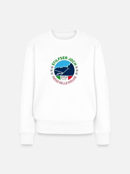 Stilfser Joch 1 - Frauen Premium Bio Pullover - Weiß