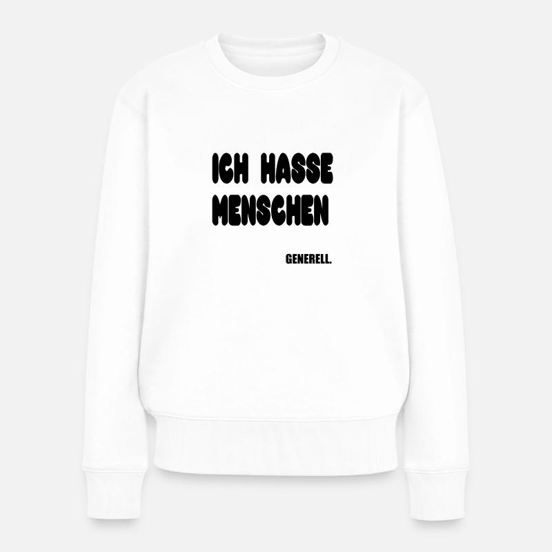 GENERELL - Frauen Premium Bio Pullover - Weiß