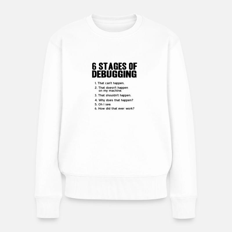 Programmierer - Frauen Premium Bio Pullover - Weiß