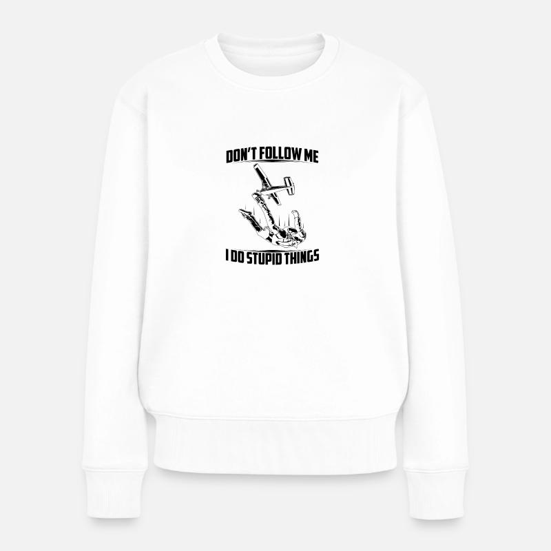 Parachutisme | Cadeaux de parachutiste Skydiver Skydive - Pull Premium bio Femme - blanc