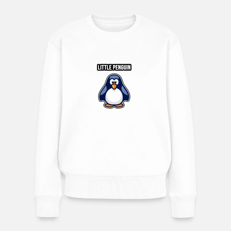 Little Penguin - Pull Premium bio Femme - blanc