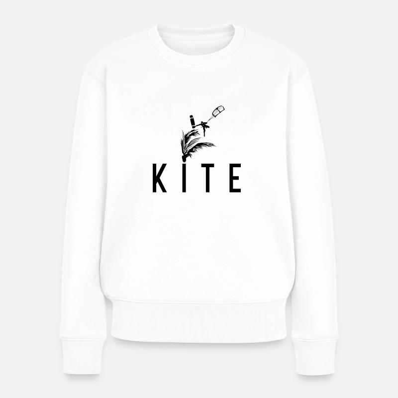 PALMIER KITER - Pull Premium bio Femme - blanc