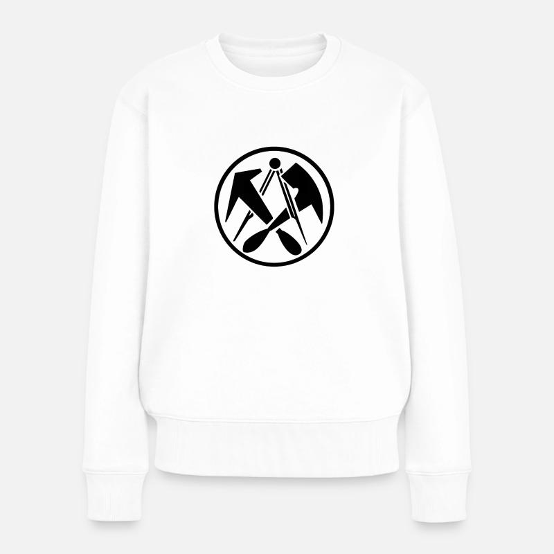 Logo du couvreur - Pull Premium bio Femme - blanc