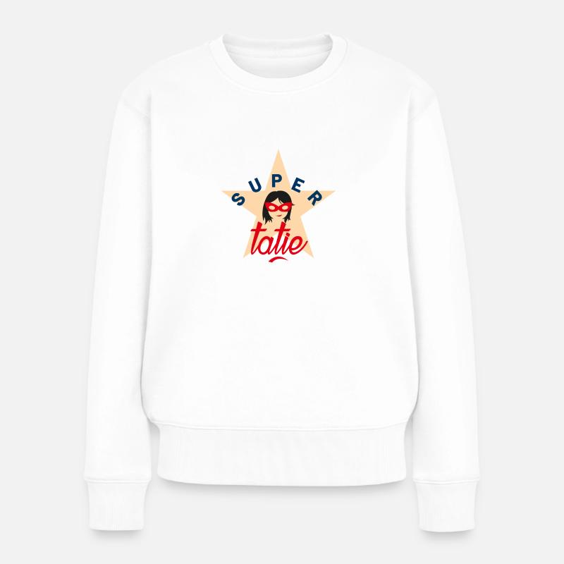 Super tatie - Pull Premium bio Femme - blanc
