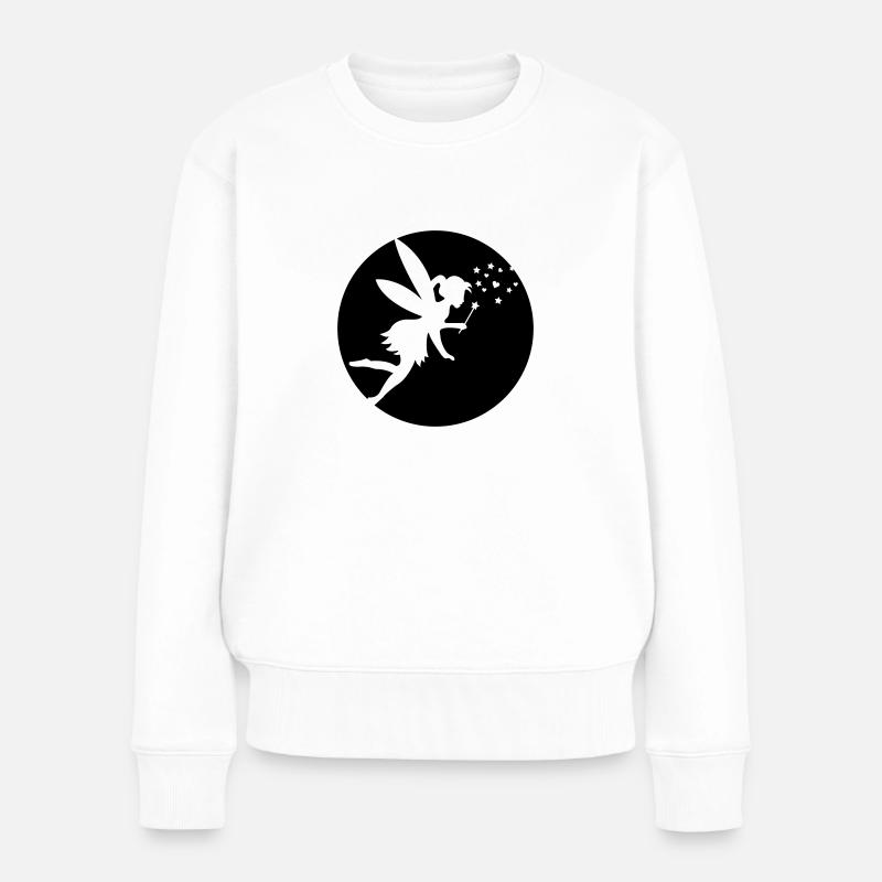 Fee - Frauen Premium Bio Pullover - Weiß