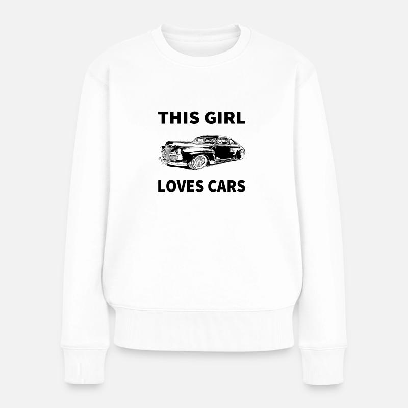 Auto - Frauen Premium Bio Pullover - Weiß