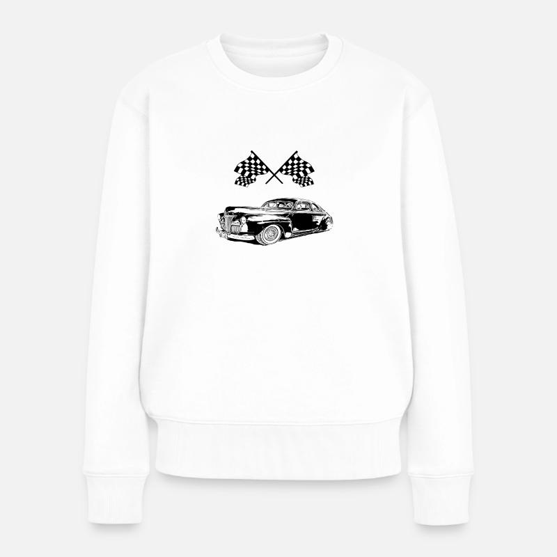 Voiture - Pull Premium bio Femme - blanc