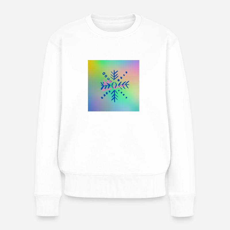 Klaras Life - Frauen Premium Bio Pullover - Weiß