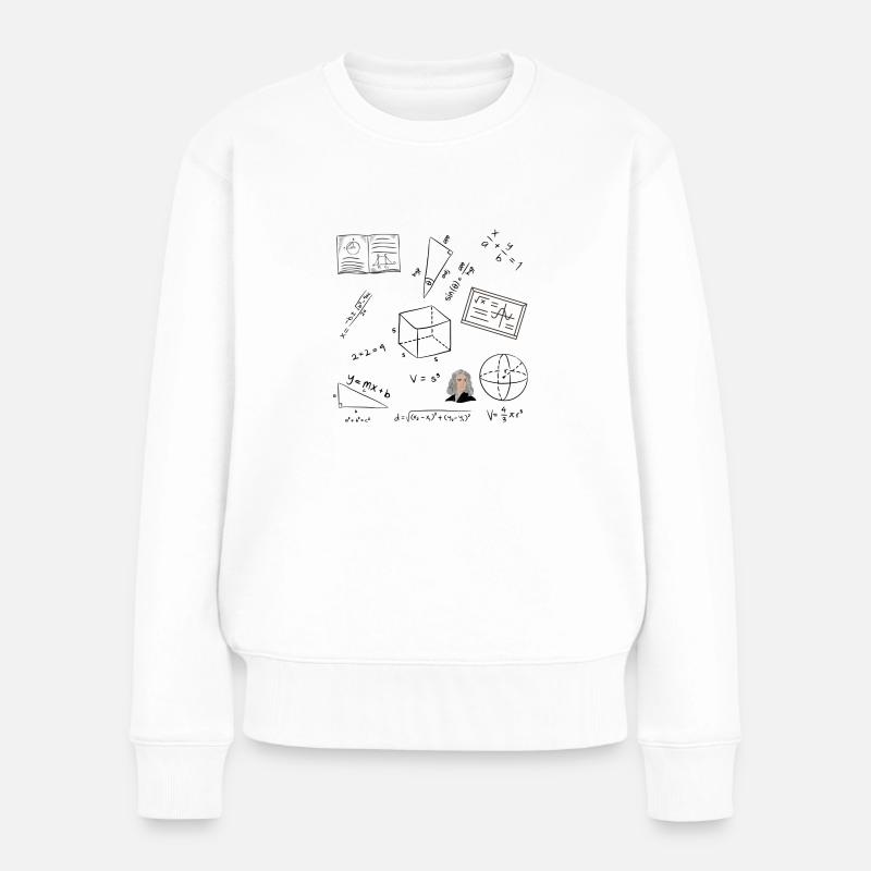 Mathematik - Frauen Premium Bio Pullover - Weiß