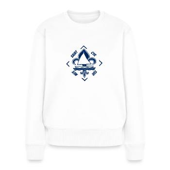 Saint Cyr sur Mer Provence Alpes Côte d'Azur Franc - Women's Premium Organic Jumper - white - Front - Julia (174cm)