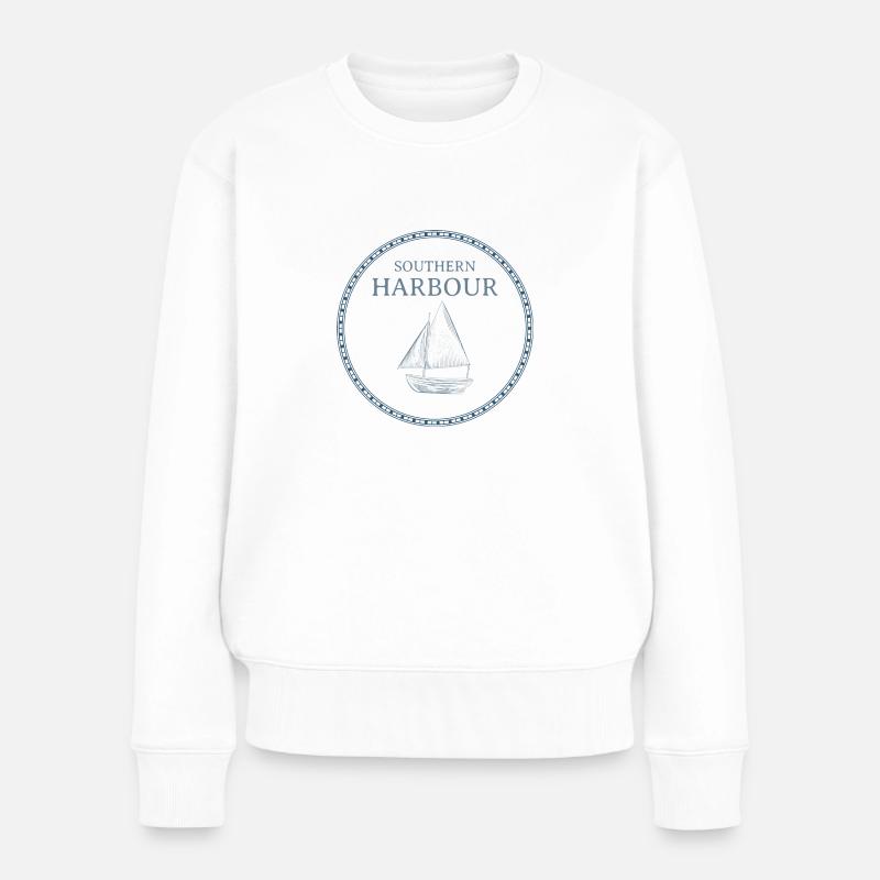 SOUTHERN HARBOUR - Frauen Premium Bio Pullover - Weiß