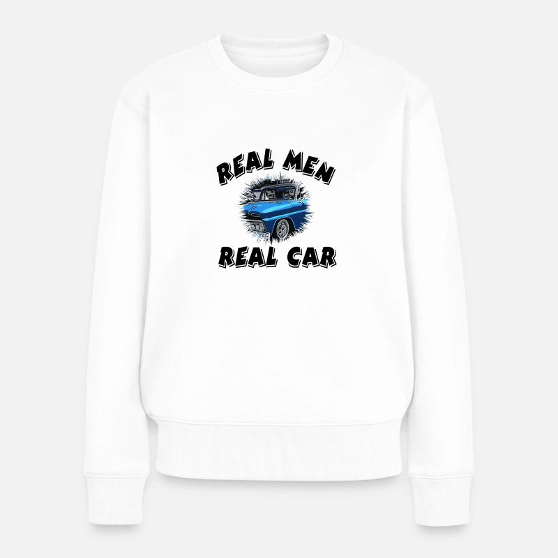 Auto - Frauen Premium Bio Pullover - Weiß