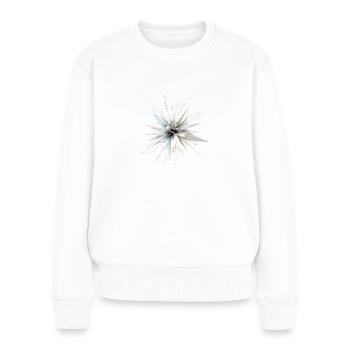 Low Poly Star - Pull Premium bio Femme - blanc - Devant - Julia (174cm)