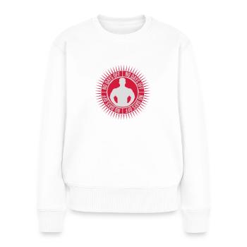 no days off quote - Women's Premium Organic Jumper - white - Front - Julia (174cm)