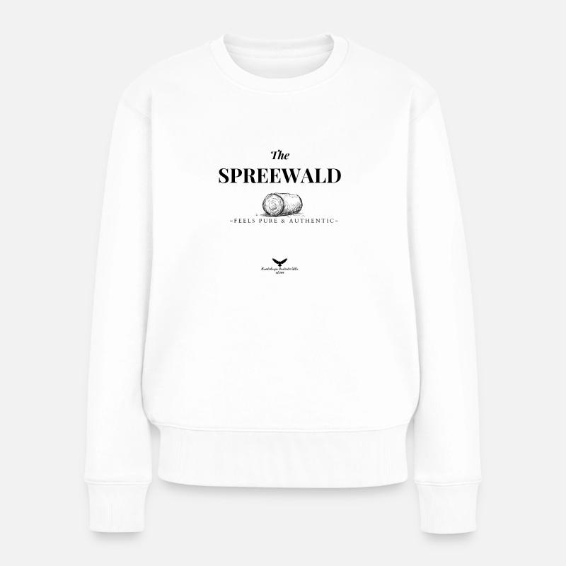 The Spreewald feels pure and authentic - Frauen Premium Bio Pullover - Weiß