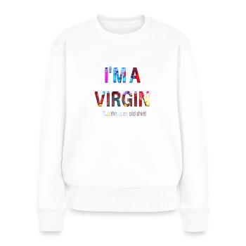 sagesse citations bouddha texte vie vierge - Pull Premium bio Femme - blanc - Devant - Julia (174cm)