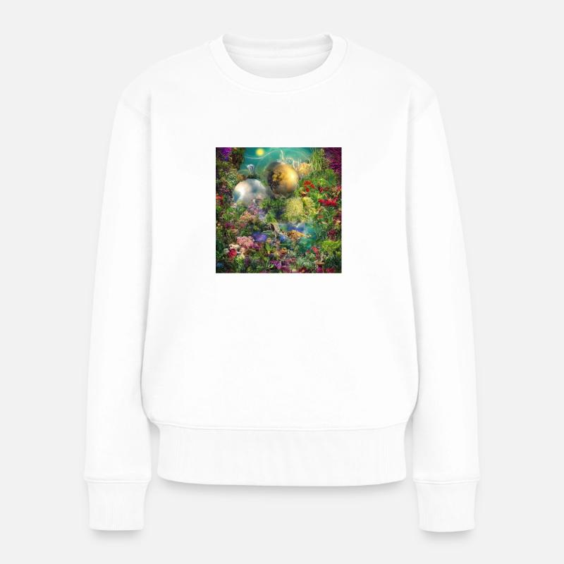 Dreamylife V1 - Frauen Premium Bio Pullover - Weiß