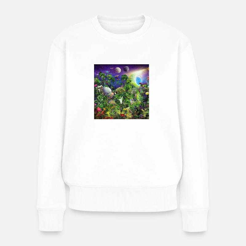 Dreamylife V4 - Frauen Premium Bio Pullover - Weiß