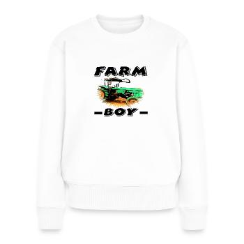 Farm - Women's Premium Organic Jumper - white - Front - Julia (174cm)