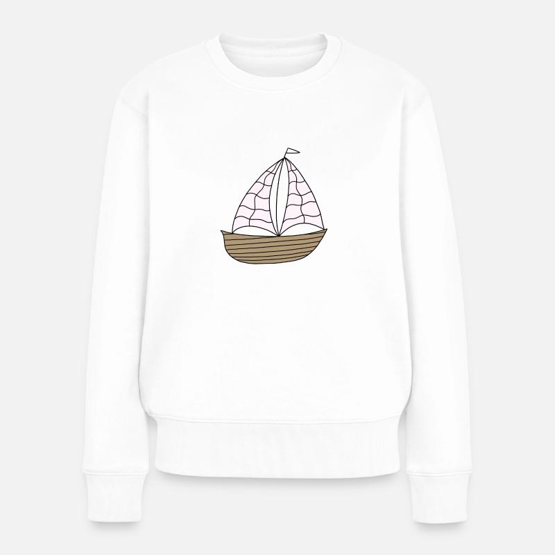 Voilier - Pull Premium bio Femme - blanc