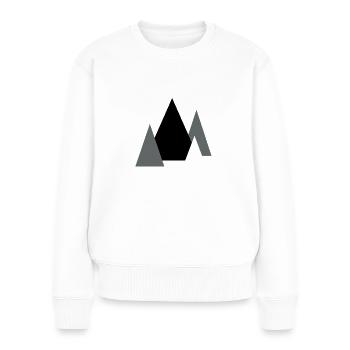 Forêt de Noël - Pull Premium bio Femme - blanc - Devant - Julia (174cm)