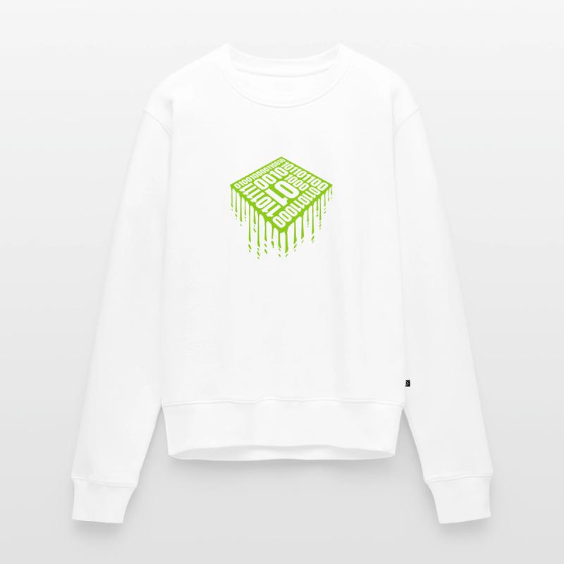 Binary Code Program Language Women's Premium Organic Jumper