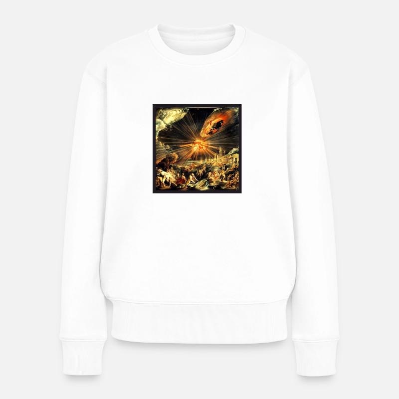 Apokalypse 2.0 - Frauen Premium Bio Pullover - Weiß