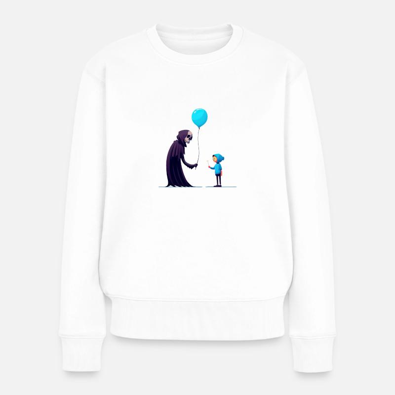 Freundlicher Tod - Frauen Premium Bio Pullover - Weiß