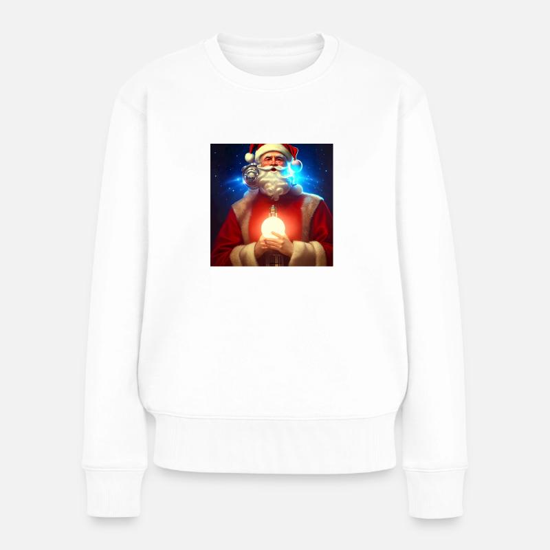 Père Noël Père Noël Noël - Pull Premium bio Femme - blanc
