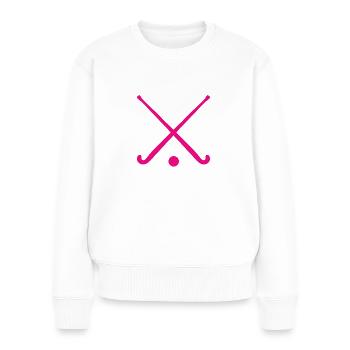 Hockey - Hockey sur gazon - Bâtons de hockey sur gazon - Pull Premium bio Femme - blanc - Devant - Julia (174cm)