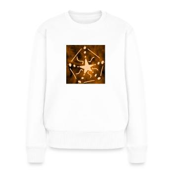 ORANGE STAR - Women's Premium Organic Jumper - white - Front - Julia (174cm)