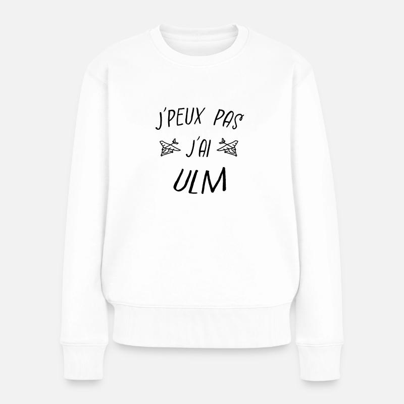 j'peux pas j'ai ulm - Pull Premium bio Femme - blanc