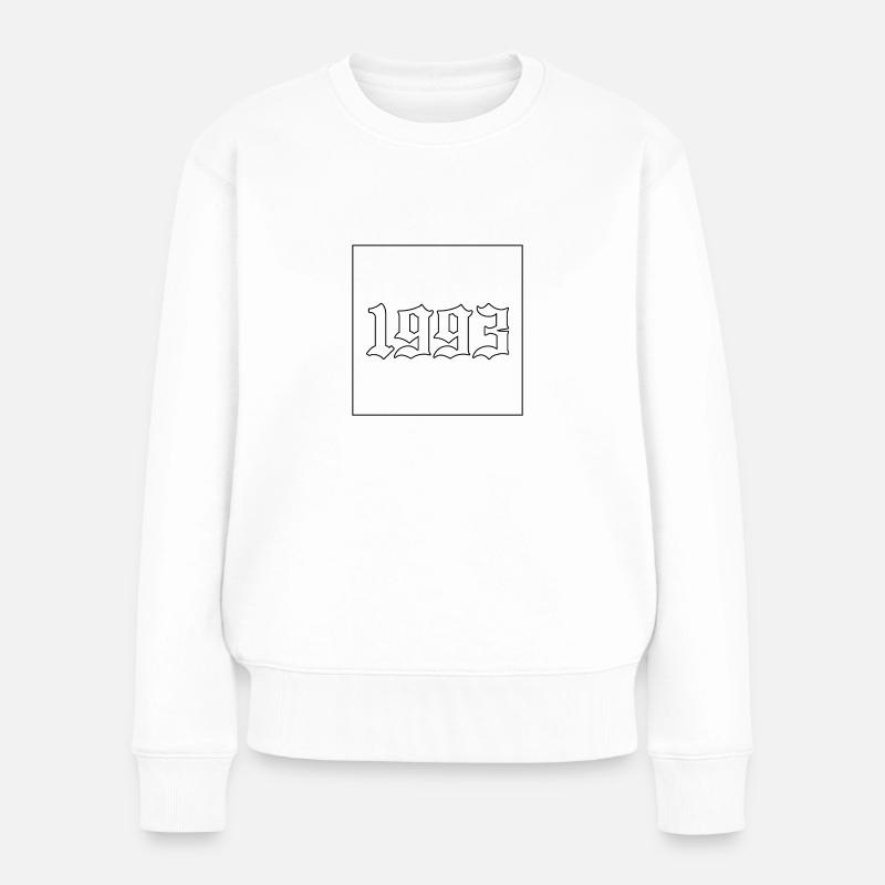 1993 - Frauen Premium Bio Pullover - Weiß