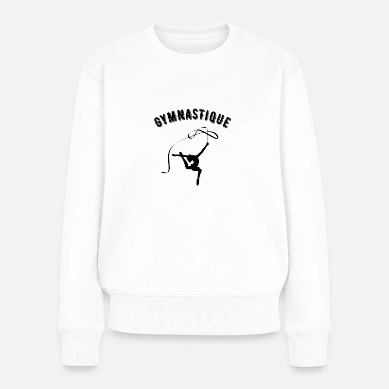gymnastique - Pull Premium bio Femme - blanc