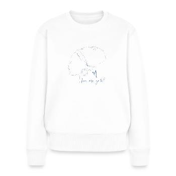 Femme design - Pull Premium bio Femme - blanc - Devant - Julia (174cm)