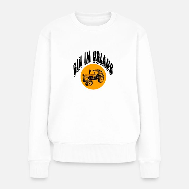 Traktor - Frauen Premium Bio Pullover - Weiß