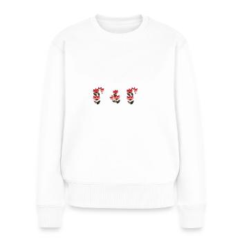Joyeux anniversaire maman - Pull Premium bio Femme - blanc - Devant - Julia (174cm)