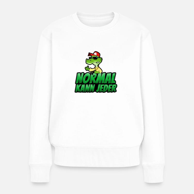 Normal kann Jeder - Frauen Premium Bio Pullover - Weiß