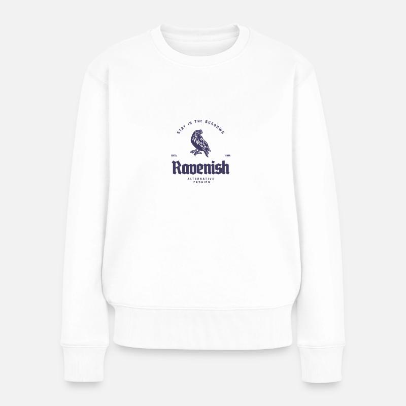 RAvenish - Women's Premium Organic Jumper - white