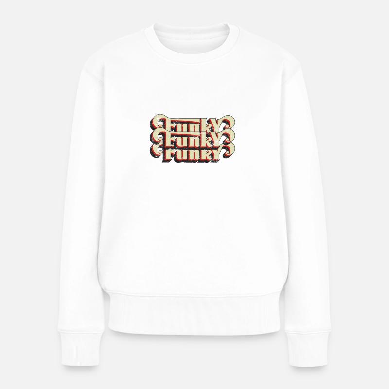 Funky Vintage - Pull Premium bio Femme - blanc