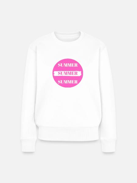 summer tage - Frauen Premium Bio Pullover - Weiß