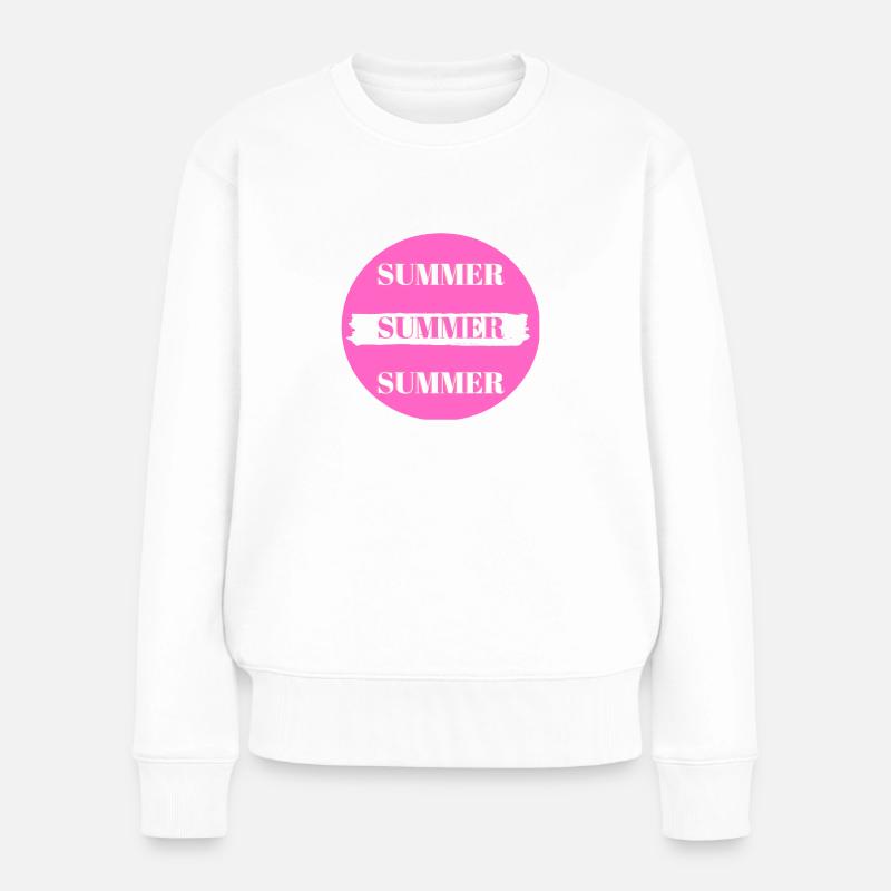 summer tage - Frauen Premium Bio Pullover - Weiß