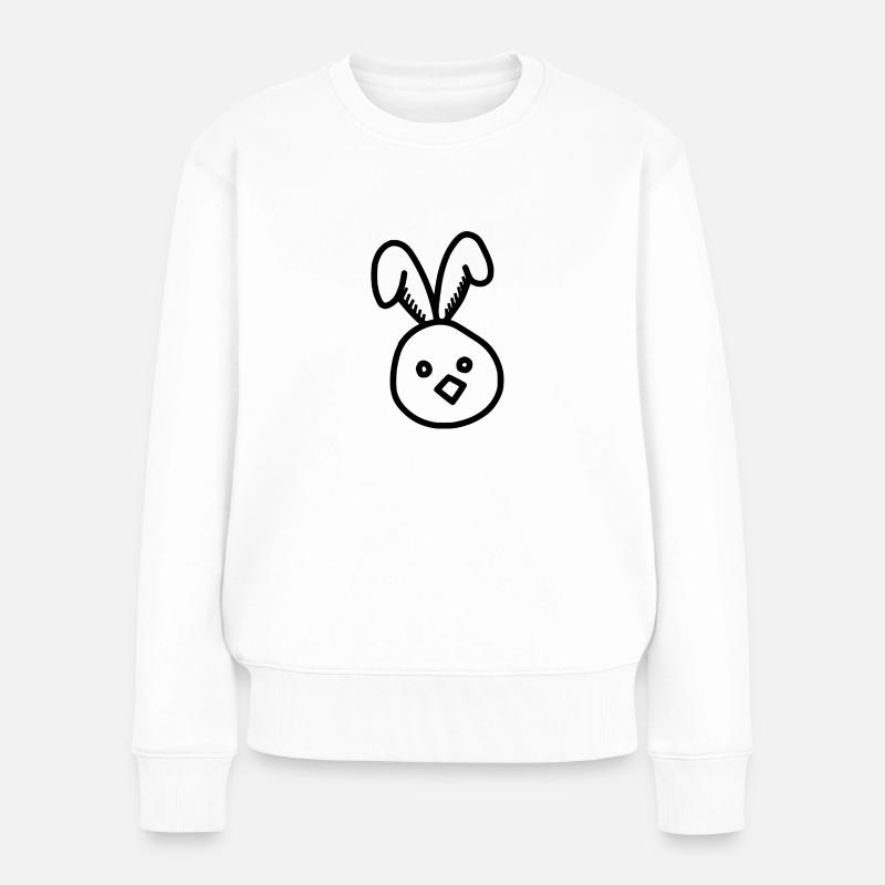 Sweet Easter chick - Women's Premium Organic Jumper - white