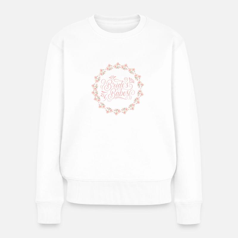 Bride´s Babes - Frauen Premium Bio Pullover - Weiß