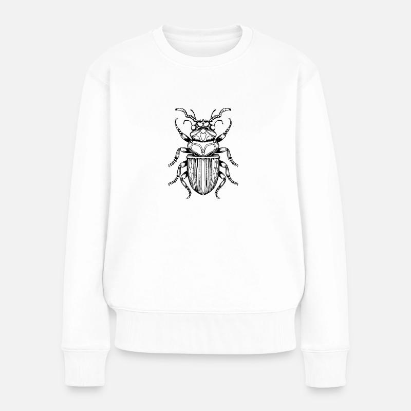 Insekten Krabbeltiere Arthropoden - Frauen Premium Bio Pullover - Weiß